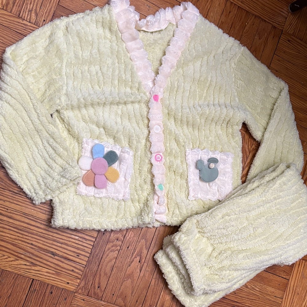 Cozy Textured PJ Top & Pants Set